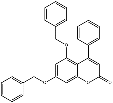 4-phenyl-5,7-bis(phenylmethoxy)chromen-2-one 结构式