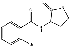 2-bromo-N-(2-oxothiolan-3-yl)benzamide 结构式