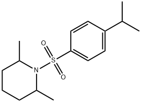 2,6-dimethyl-1-(4-propan-2-ylphenyl)sulfonylpiperidine 结构式