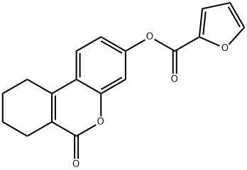 (6-oxo-7,8,9,10-tetrahydrobenzo[c]chromen-3-yl) furan-2-carboxylate 结构式