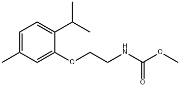 methyl N-[2-(5-methyl-2-propan-2-ylphenoxy)ethyl]carbamate 结构式