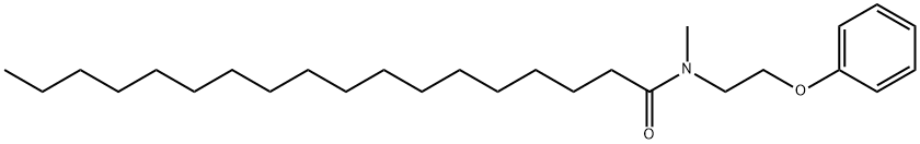 N-methyl-N-(2-phenoxyethyl)octadecanamide 结构式