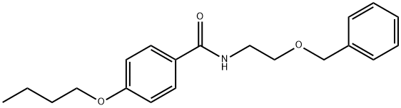 4-butoxy-N-(2-phenylmethoxyethyl)benzamide 结构式