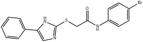 N-(4-bromophenyl)-2-[(5-phenyl-1H-imidazol-2-yl)sulfanyl]acetamide 结构式