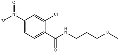 2-chloro-N-(3-methoxypropyl)-4-nitrobenzamide 结构式