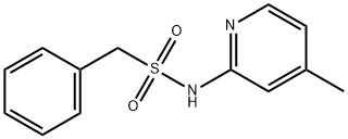 N-(4-methylpyridin-2-yl)-1-phenylmethanesulfonamide 结构式