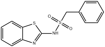 N-(1,3-benzothiazol-2-yl)-1-phenylmethanesulfonamide 结构式