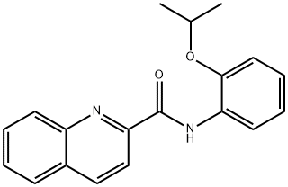 N-(2-propan-2-yloxyphenyl)quinoline-2-carboxamide 结构式