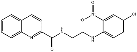 N-[2-(4-chloro-2-nitroanilino)ethyl]quinoline-2-carboxamide 结构式
