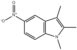 1,2,3-trimethyl-5-nitroindole 结构式