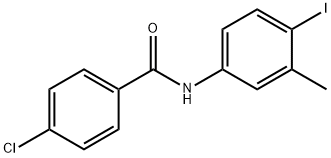 4-chloro-N-(4-iodo-3-methylphenyl)benzamide 结构式