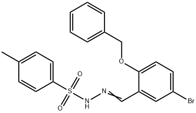 N-[(E)-(5-bromo-2-phenylmethoxyphenyl)methylideneamino]-4-methylbenzenesulfonamide 结构式