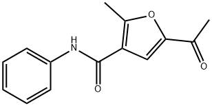 5-acetyl-2-methyl-N-phenylfuran-3-carboxamide 结构式