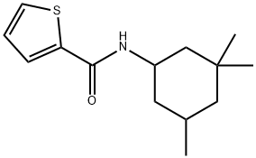 N-(3,3,5-trimethylcyclohexyl)thiophene-2-carboxamide 结构式