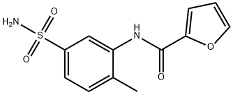 N-(2-methyl-5-sulfamoylphenyl)furan-2-carboxamide 结构式