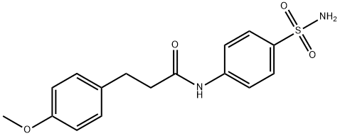 3-(4-methoxyphenyl)-N-(4-sulfamoylphenyl)propanamide 结构式