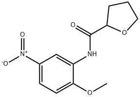 N-(2-methoxy-5-nitrophenyl)oxolane-2-carboxamide 结构式