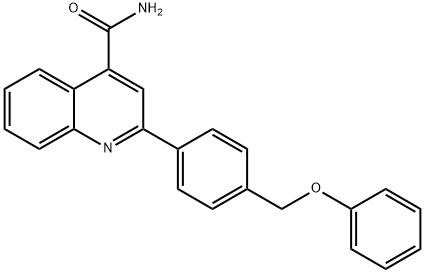 2-[4-(phenoxymethyl)phenyl]quinoline-4-carboxamide 结构式