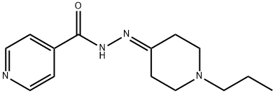 N-[(1-propylpiperidin-4-ylidene)amino]pyridine-4-carboxamide 结构式