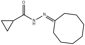 N-(cyclooctylideneamino)cyclopropanecarboxamide 结构式