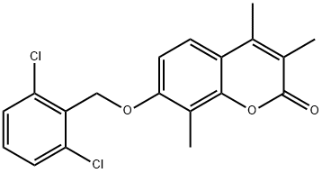 7-[(2,6-dichlorophenyl)methoxy]-3,4,8-trimethylchromen-2-one 结构式