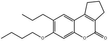 7-butoxy-8-propyl-2,3-dihydro-1H-cyclopenta[c]chromen-4-one 结构式