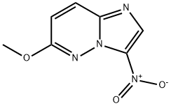 6-Methoxy-3-nitro-imidazo[1,2-b]pyridazine 结构式