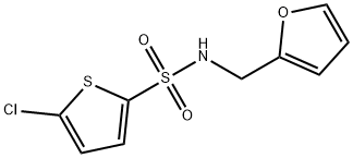 5-氯-N-(呋喃-2-基甲基)噻吩-2-磺酰胺 结构式