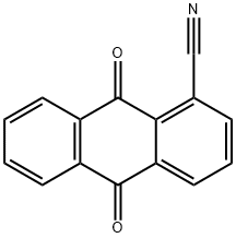 9,10-二氧代-9,10-二氢蒽-1-甲腈 结构式