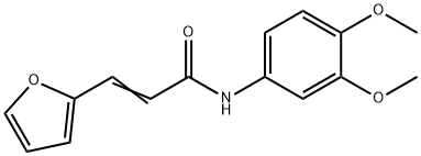 (E)-N-(3,4-dimethoxyphenyl)-3-(furan-2-yl)prop-2-enamide 结构式