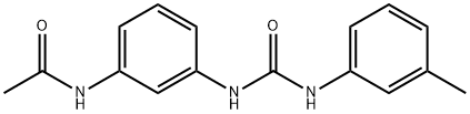 N-[3-[(3-methylphenyl)carbamoylamino]phenyl]acetamide 结构式