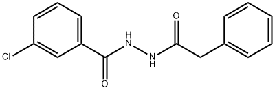 3-chloro-N'-(2-phenylacetyl)benzohydrazide 结构式