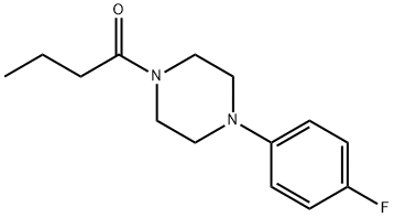 1-[4-(4-fluorophenyl)piperazin-1-yl]butan-1-one 结构式