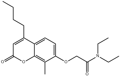 2-(4-butyl-8-methyl-2-oxochromen-7-yl)oxy-N,N-diethylacetamide 结构式