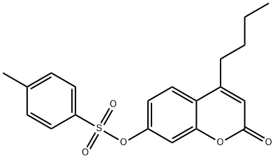 (4-butyl-2-oxochromen-7-yl) 4-methylbenzenesulfonate 结构式