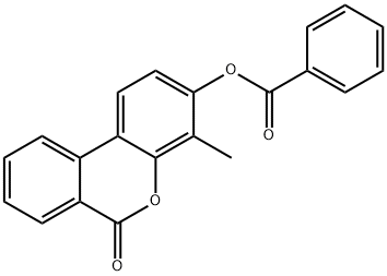 (4-methyl-6-oxobenzo[c]chromen-3-yl) benzoate 结构式