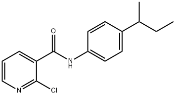 N-(4-butan-2-ylphenyl)-2-chloropyridine-3-carboxamide 结构式