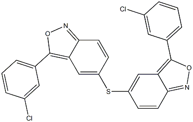 双(3-(3-氯苯基)苯并[C]异噁唑-5-基)磺胺 结构式