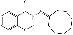 N-(cyclooctylideneamino)-2-methoxybenzamide 结构式