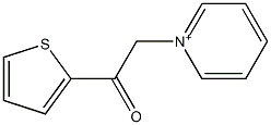 2-pyridin-1-ium-1-yl-1-thiophen-2-ylethanone 结构式