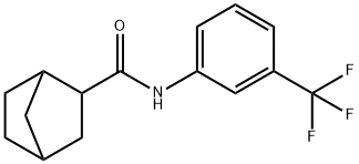 N-[3-(trifluoromethyl)phenyl]bicyclo[2.2.1]heptane-3-carboxamide 结构式