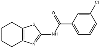 3-chloro-N-(4,5,6,7-tetrahydro-1,3-benzothiazol-2-yl)benzamide 结构式