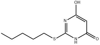 4-hydroxy-2-pentylsulfanyl-1H-pyrimidin-6-one 结构式
