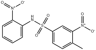 4-methyl-3-nitro-N-(2-nitrophenyl)benzenesulfonamide 结构式