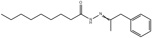 N-[(Z)-1-phenylpropan-2-ylideneamino]nonanamide 结构式