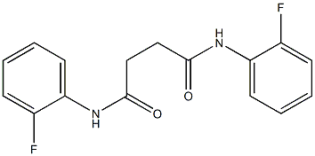 N,N'-bis(2-fluorophenyl)butanediamide 结构式