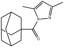 1-adamantyl-(3,5-dimethylpyrazol-1-yl)methanone 结构式