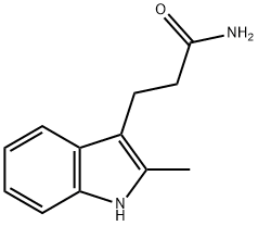 3-(2-methyl-1H-indol-3-yl)propanamide 结构式