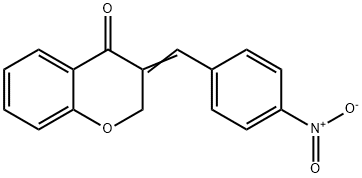 (3Z)-3-[(4-nitrophenyl)methylidene]chromen-4-one 结构式