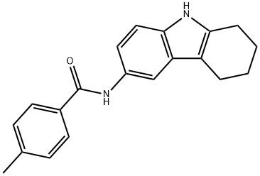 4-methyl-N-(6,7,8,9-tetrahydro-5H-carbazol-3-yl)benzamide 结构式